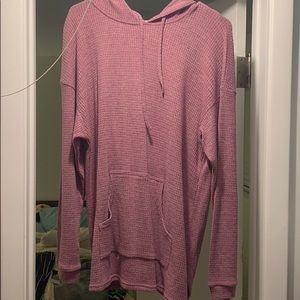 oversized open back sweatshirt